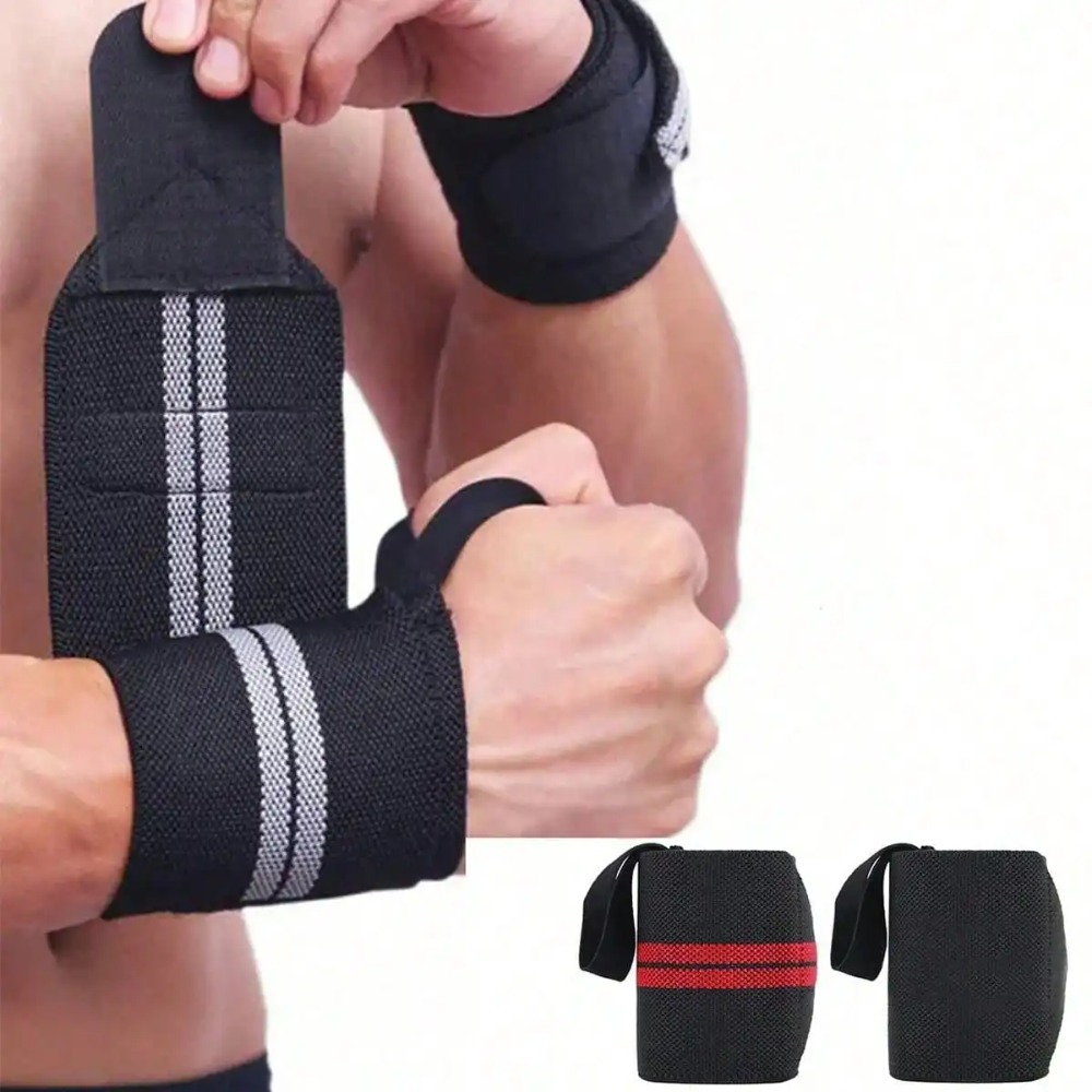 Wrist Wraps Weightlifting Support - 2개입 탄력 손목 보호대, 손목 지지대,