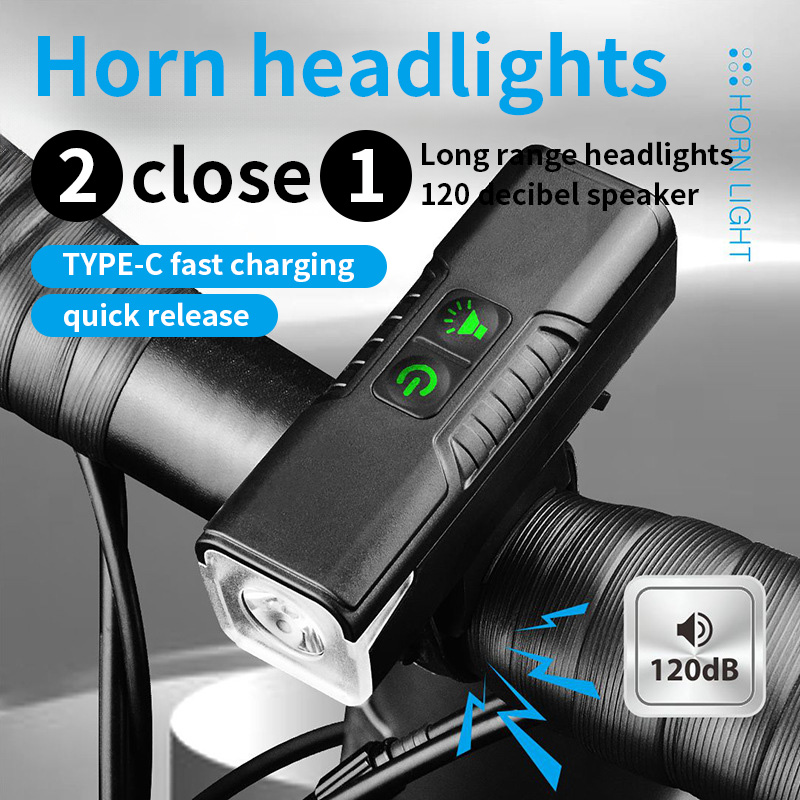 Rechargeable Bicycle Headlight 1000 Lumen - ESLNF 1000 루멘 자전거 전조등, 120dB