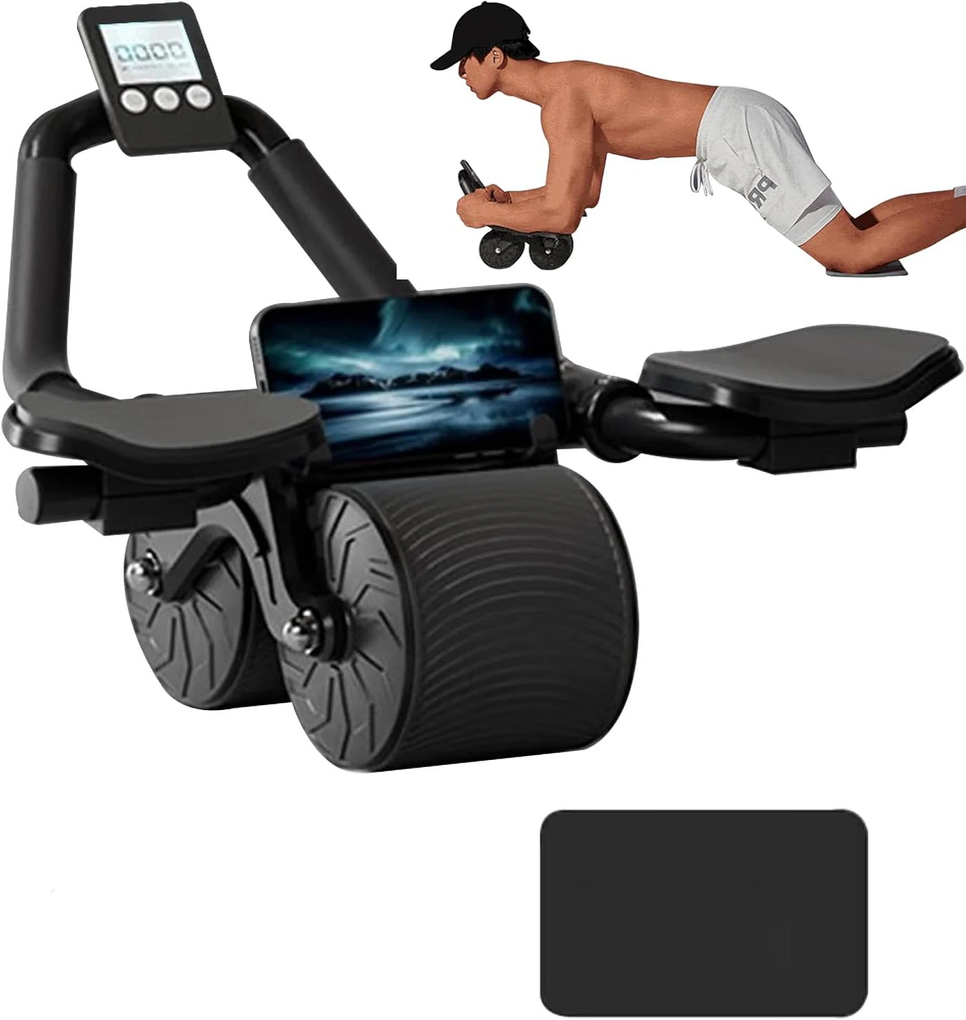 팔꿈치 지지대가 있는 자동 반동 기능의 복근 운동 휠, - Ab Roller Wheel With Elbow Support 리뷰 및 가격