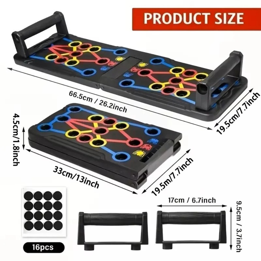 손잡이가 있는 휴대용 다기능 푸시업 보드 세트 가슴,  - Push Up Board Foldable Multi Function 리뷰 및 가격